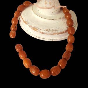 Red Agate 15" Strand Of Beads